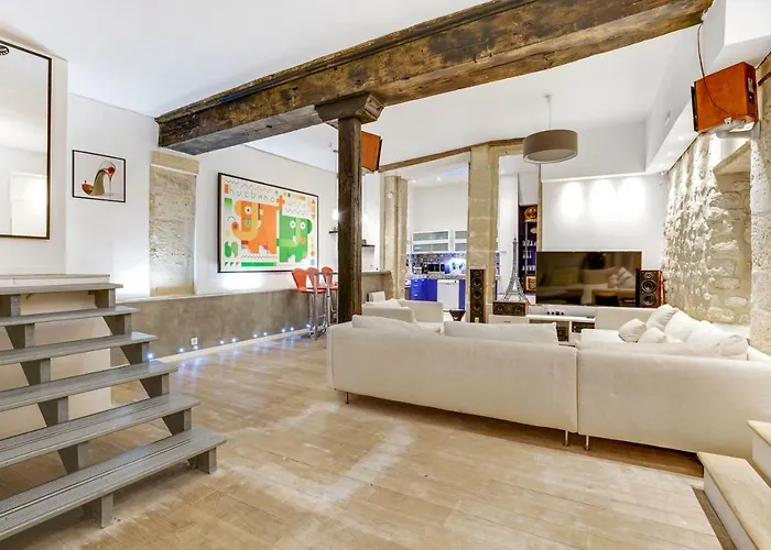 Luxury Loft Center Of דירה